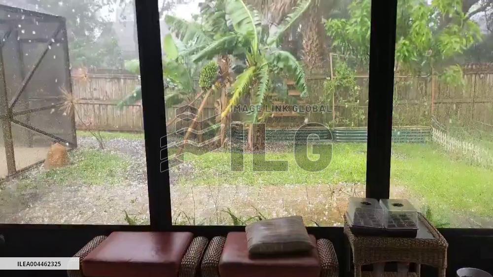 US: Severe Storms Slam Central Florida With Hail and High Winds