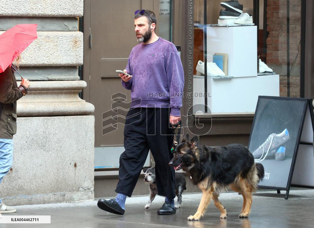 Zachary Quinto Out in NYC
