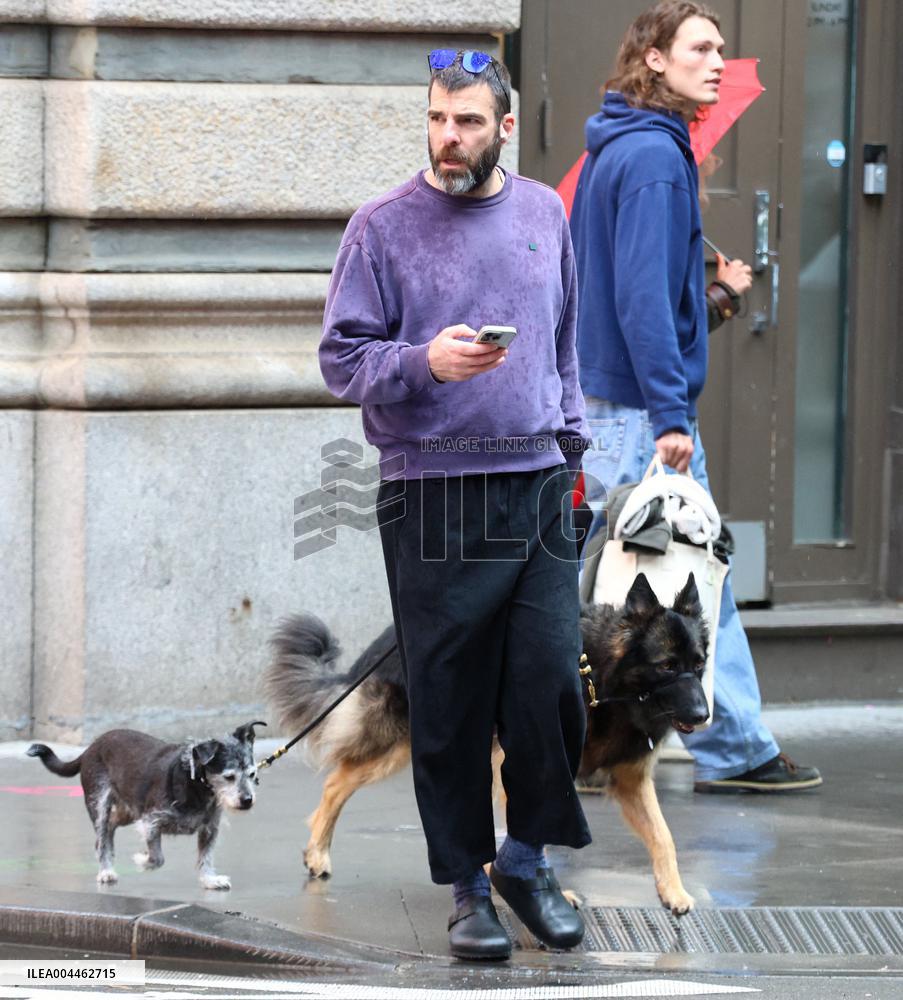 Zachary Quinto Out in NYC