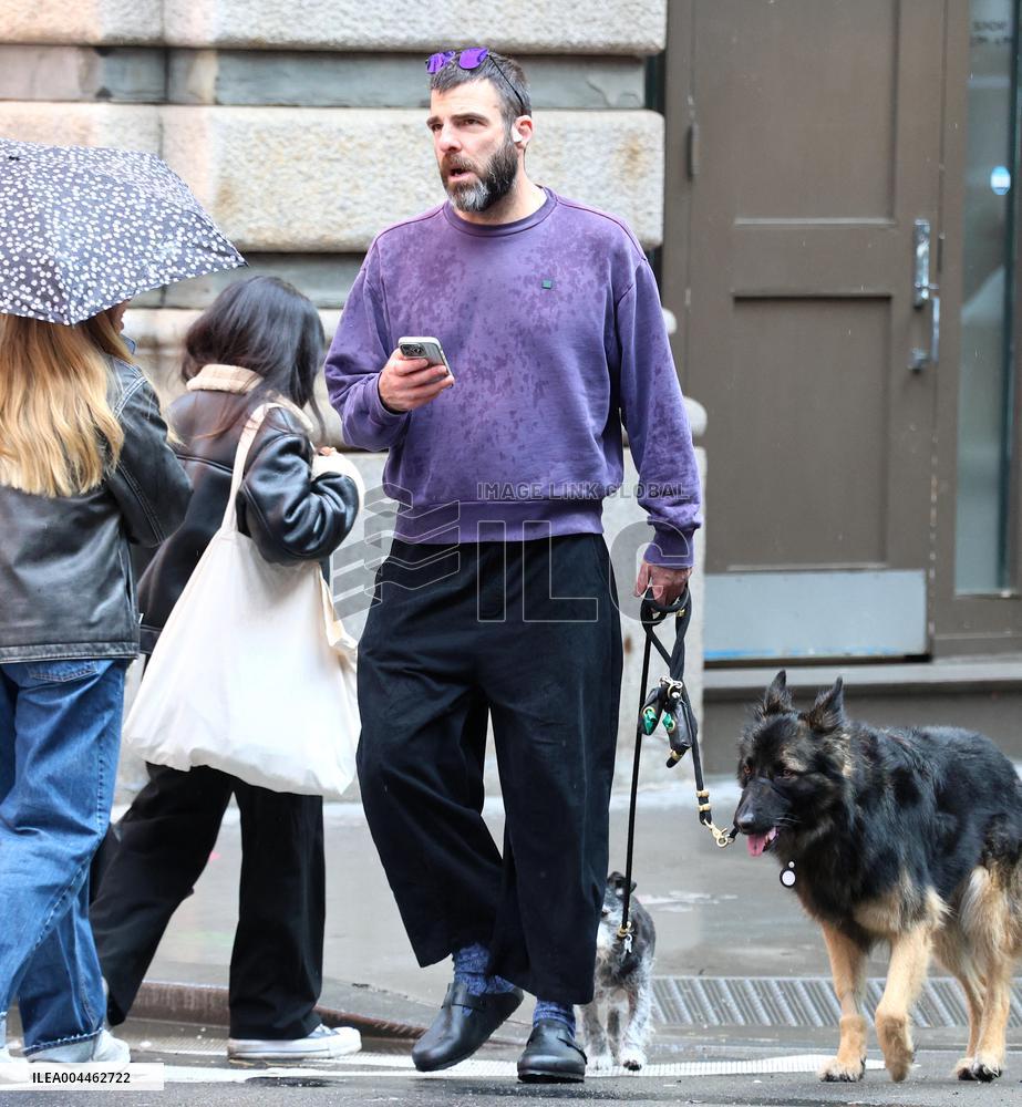 Zachary Quinto Out in NYC