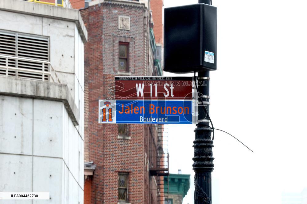 NYC and Department of Transportation honoring New York Knicks