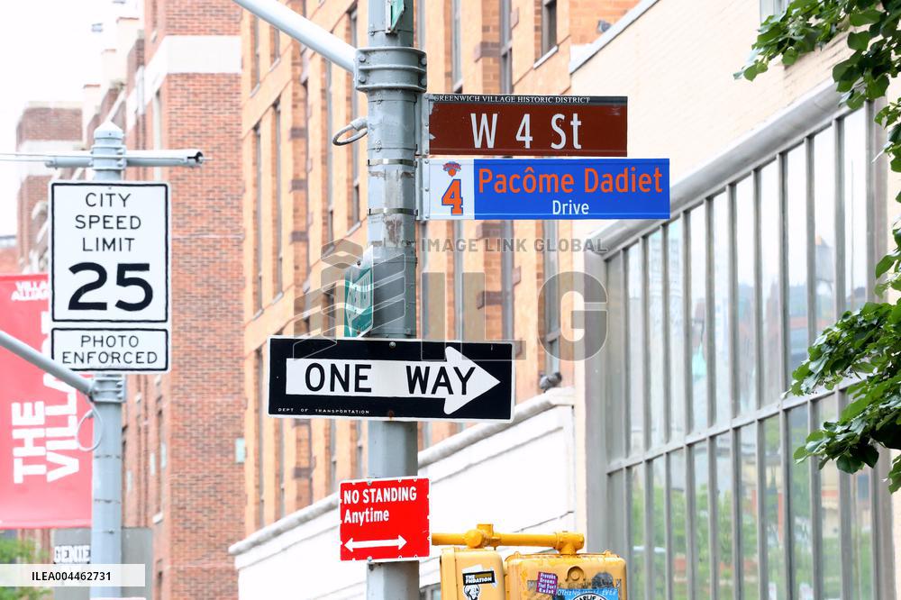 NYC and Department of Transportation honoring New York Knicks