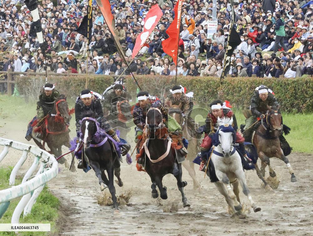 Traditional horse festival in Fukushima Prefecture