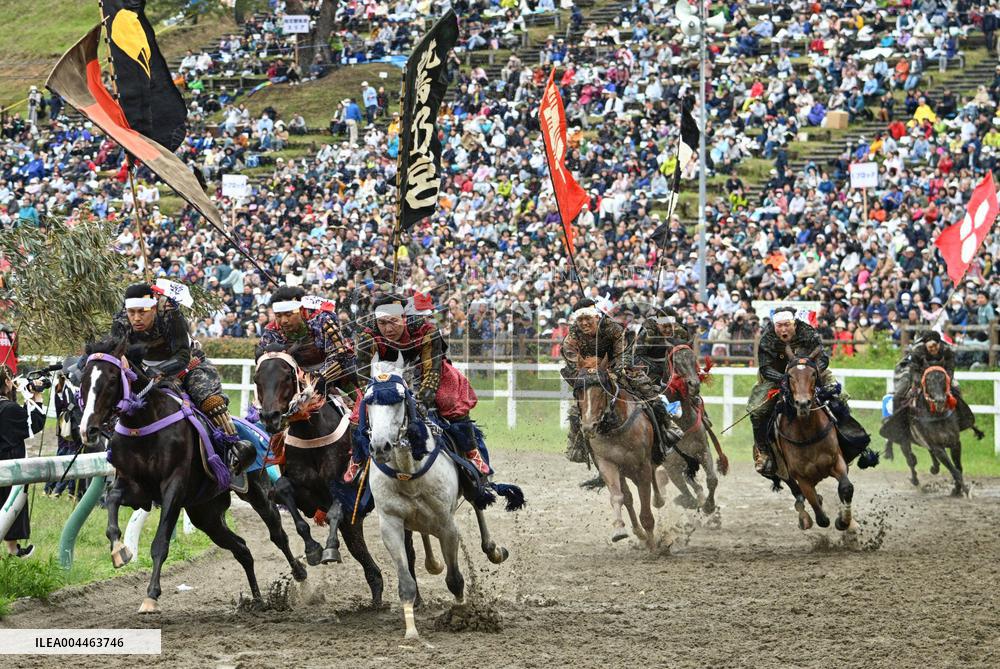 Traditional horse festival in Fukushima Prefecture