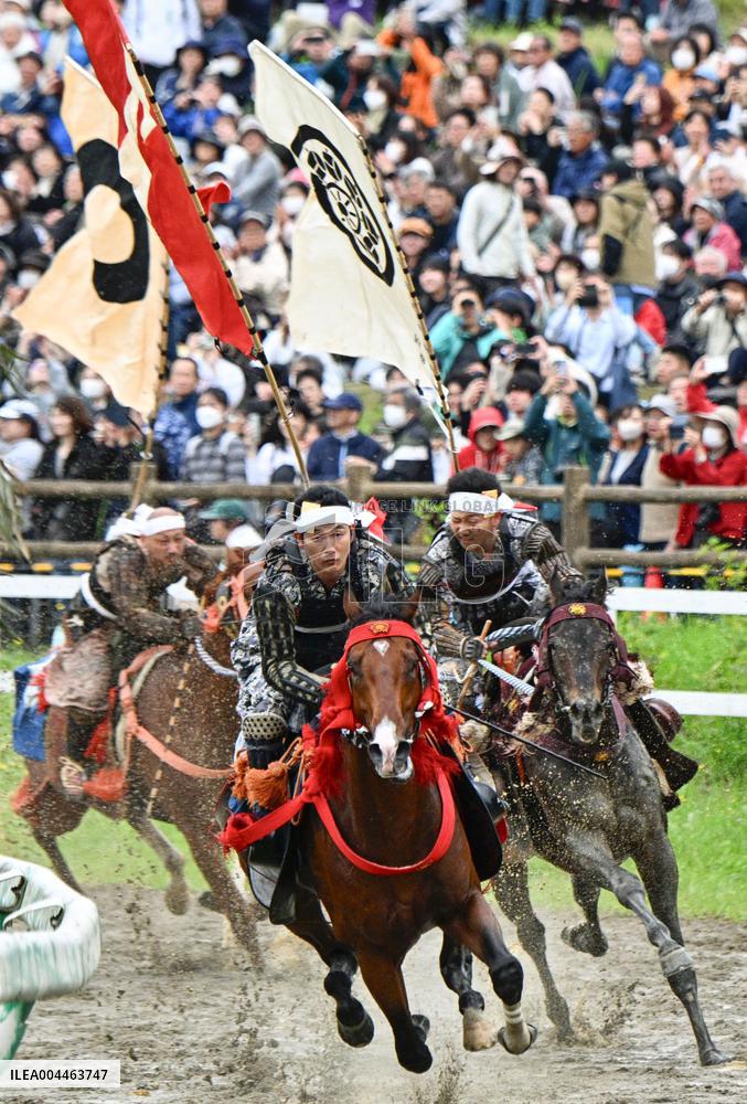 Traditional horse festival in Fukushima Prefecture