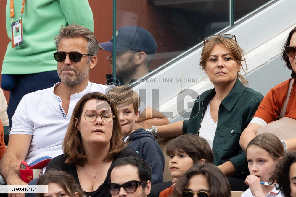 2025 French Open - Celebritie In Stand - Day 1 NB