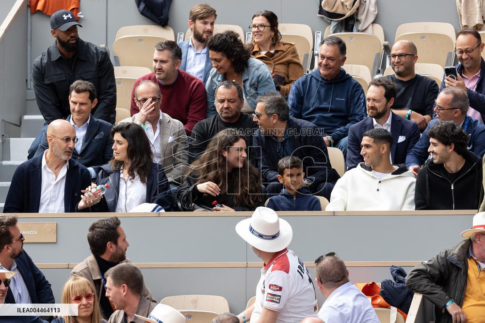 2025 French Open - Celebritie In Stand - Day 1 NB