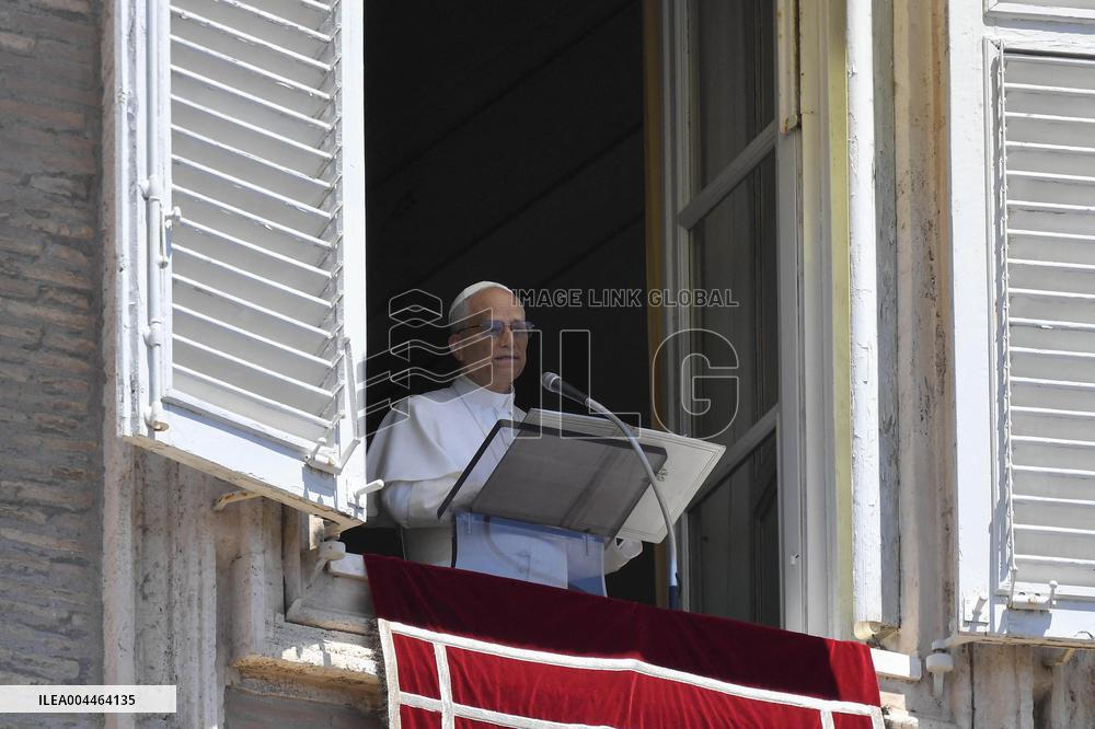Pope Leo XIV Delivers His Blessing To The Faithful - Vatican