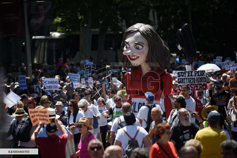 Rally For Public Health Care - Madrid