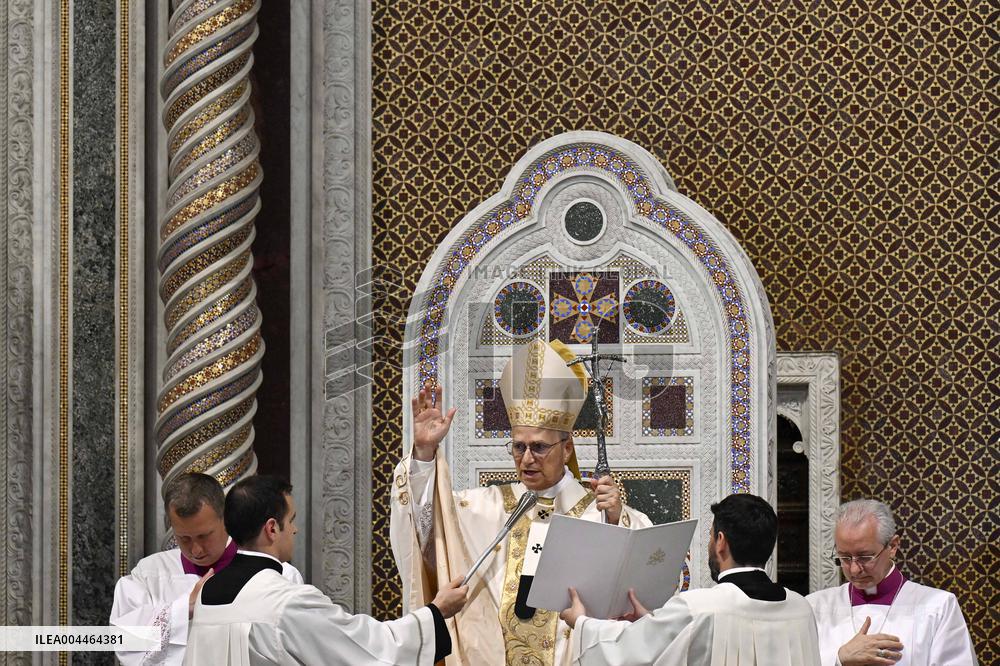 Pope Leo XIV Leads Mass At St. John Lateran Basilica - Rome