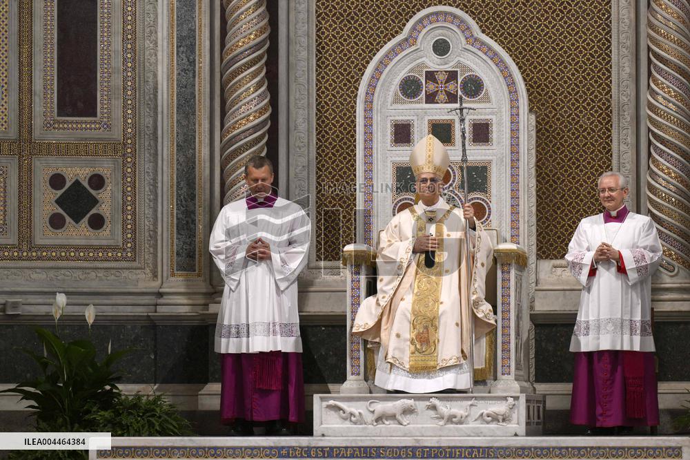 Pope Leo XIV Leads Mass At St. John Lateran Basilica - Rome