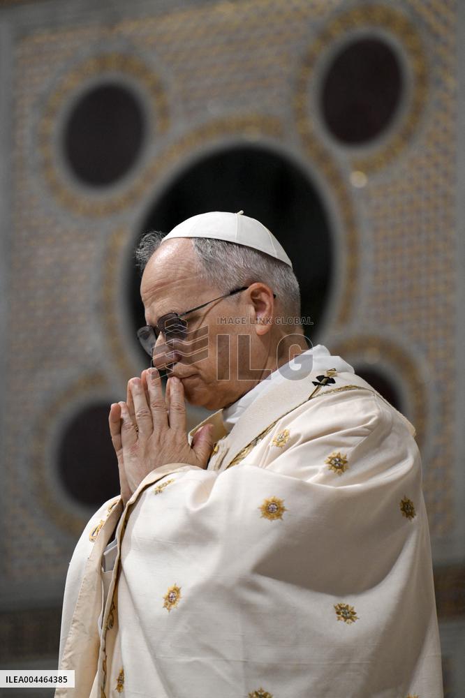 Pope Leo XIV Leads Mass At St. John Lateran Basilica - Rome