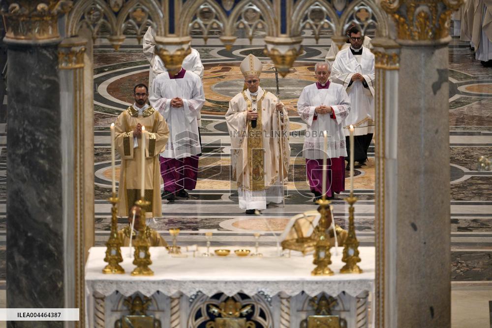Pope Leo XIV Leads Mass At St. John Lateran Basilica - Rome