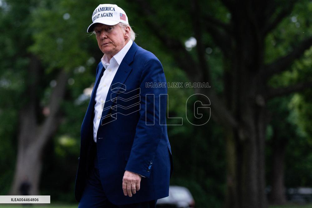 President Donald Trump Returns to the White House on Memorial Day Weekend