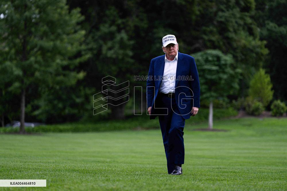President Donald Trump Returns to the White House on Memorial Day Weekend