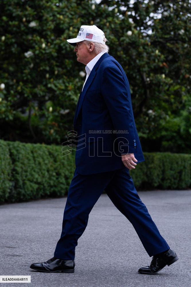 President Donald Trump Returns to the White House on Memorial Day Weekend