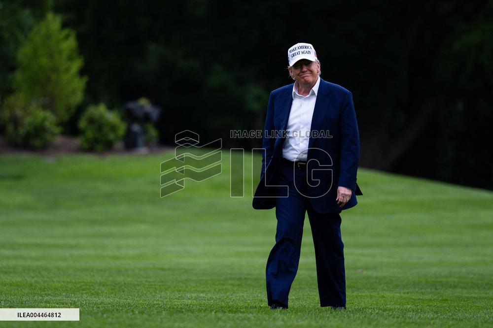 President Donald Trump Returns to the White House on Memorial Day Weekend