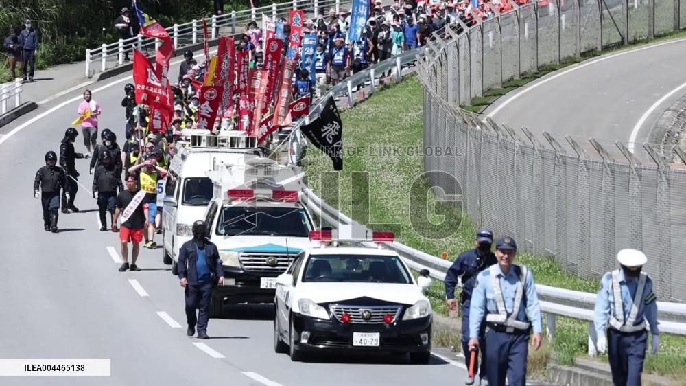 [Breaking News]Okinawa peace march