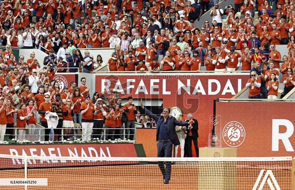 Tennis: French Open ceremony for Nadal