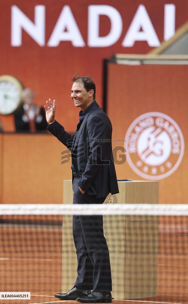 Tennis: French Open ceremony for Nadal