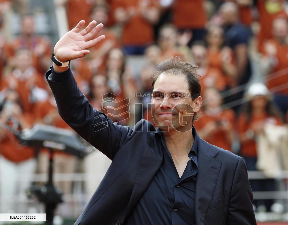 Tennis: French Open ceremony for Nadal