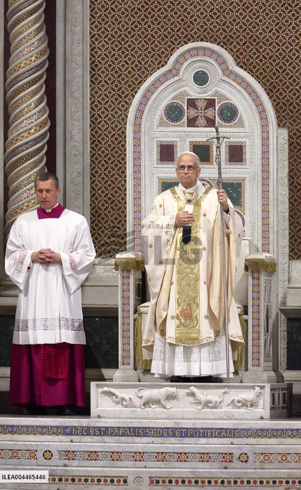 Pope Leo XIV Leads Mass At St. John Lateran Basilica - Rome