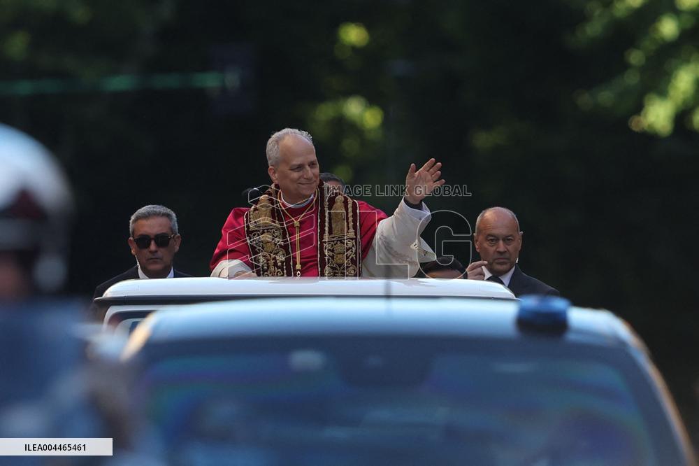 Pope Leo XIV Visits Basilica of St. Mary Major - Rome