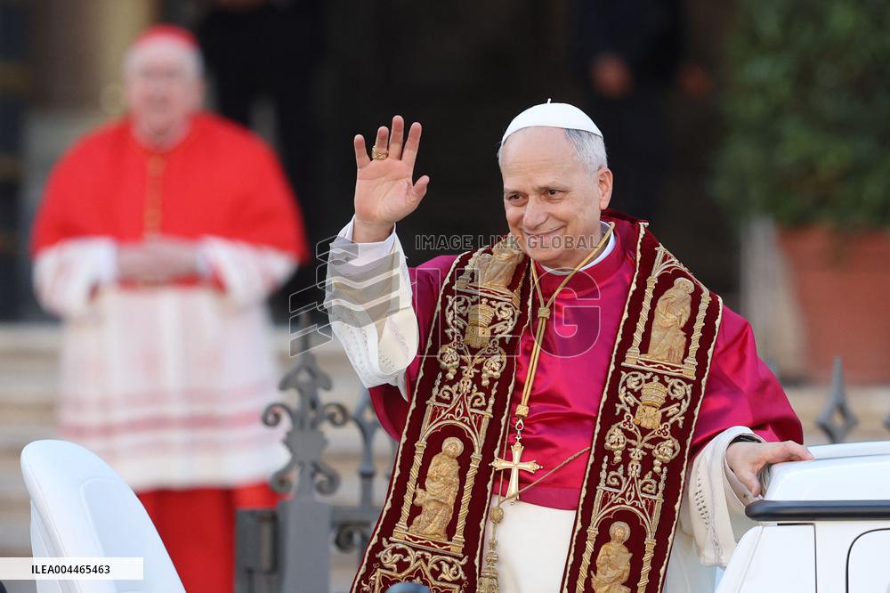 Pope Leo XIV Visits Basilica of St. Mary Major - Rome