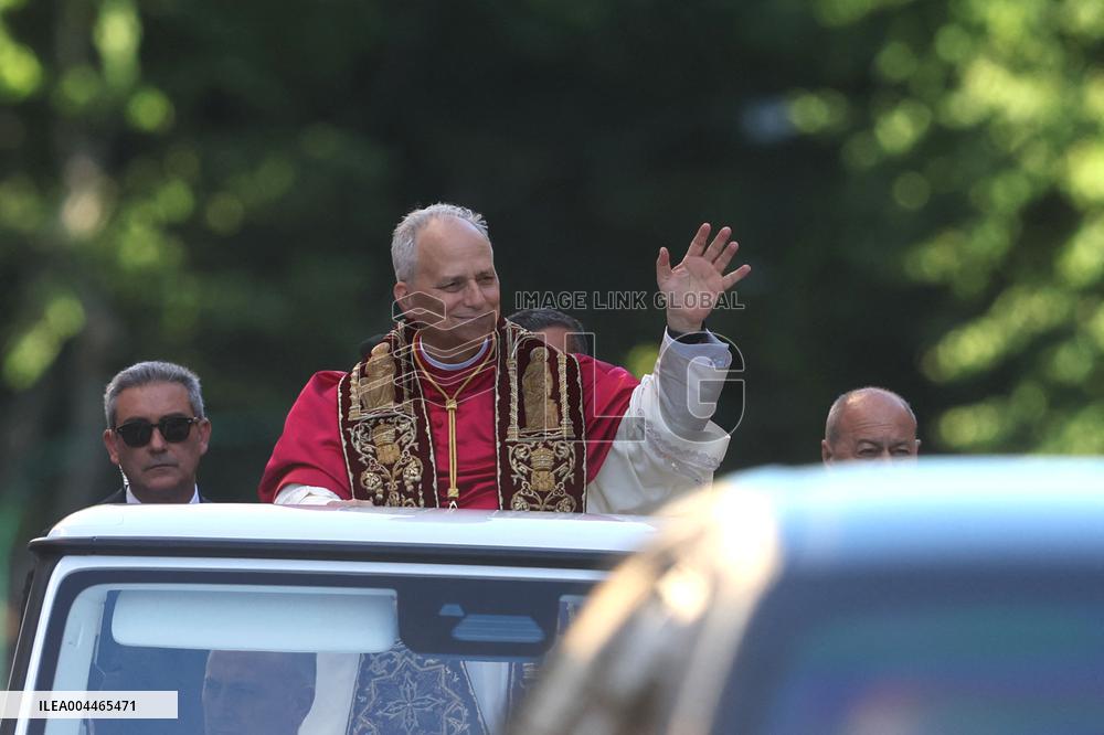 Pope Leo XIV Visits Basilica of St. Mary Major - Rome