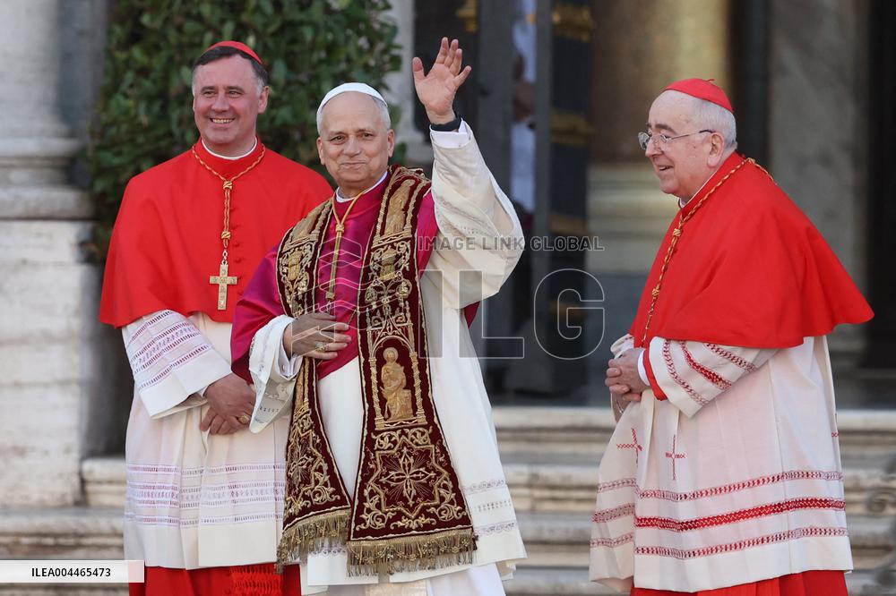 Pope Leo XIV Visits Basilica of St. Mary Major - Rome
