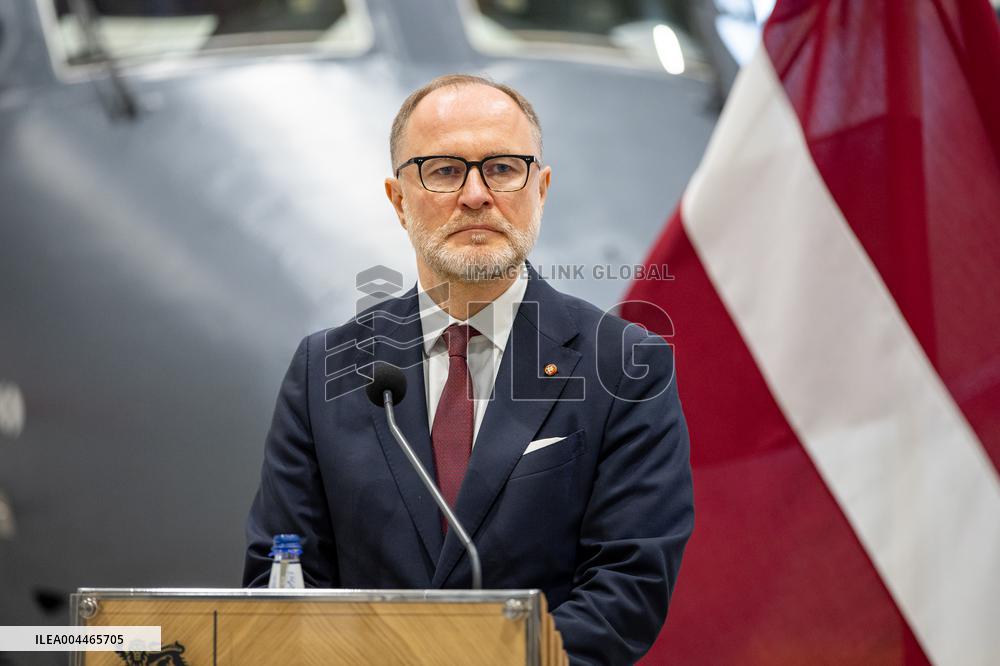 The Baltic defense ministers in Estonia