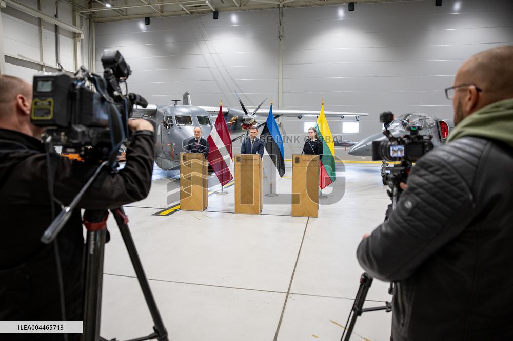 The Baltic defense ministers in Estonia