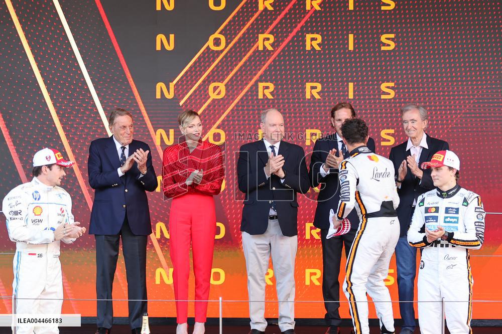 Royals At Monaco Grand Prix Podium - Monte Carlo