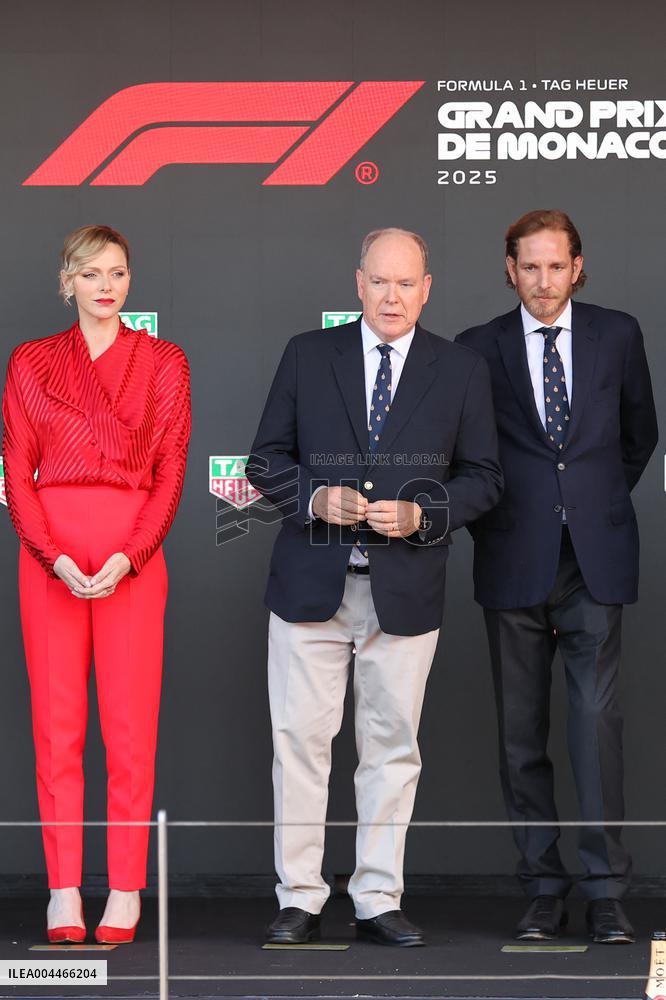 Royals At Monaco Grand Prix Podium - Monte Carlo