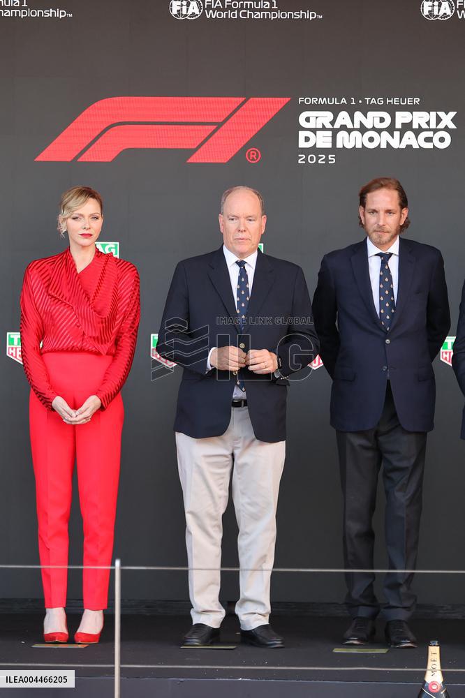 Royals At Monaco Grand Prix Podium - Monte Carlo