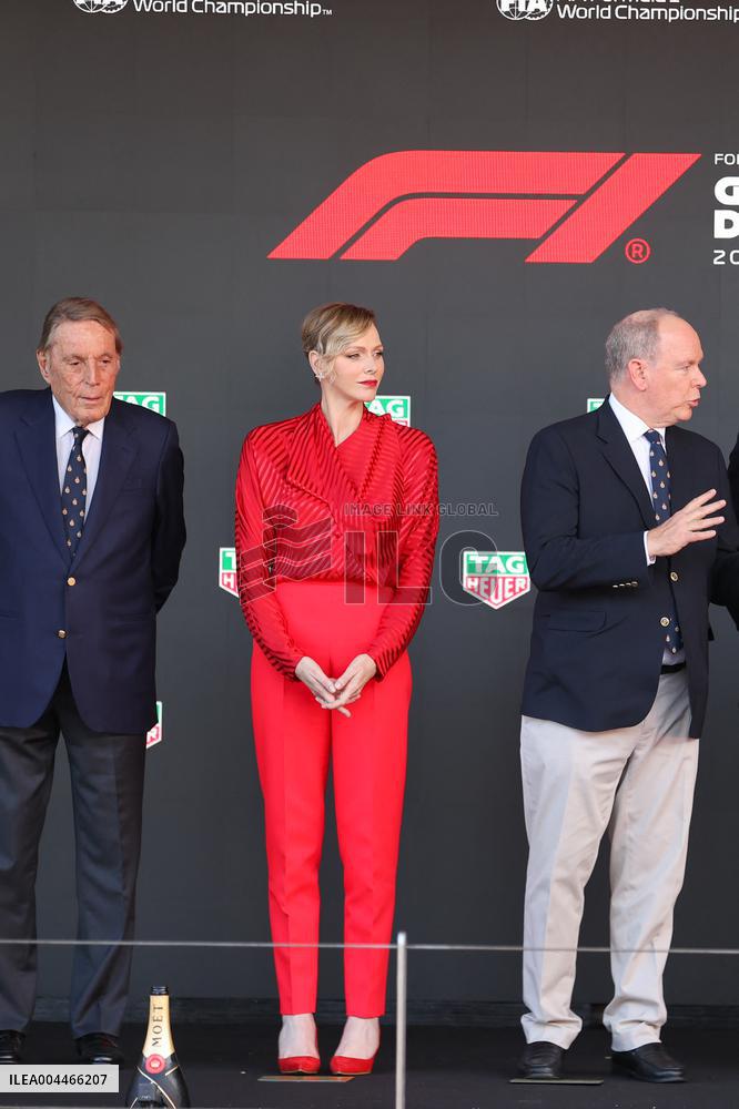 Royals At Monaco Grand Prix Podium - Monte Carlo
