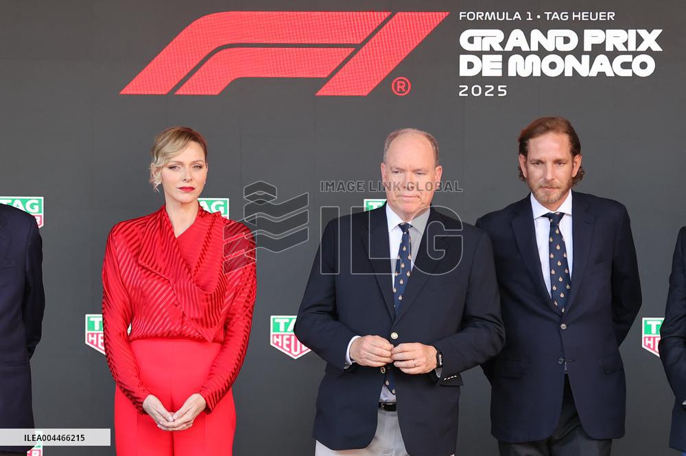 Royals At Monaco Grand Prix Podium - Monte Carlo