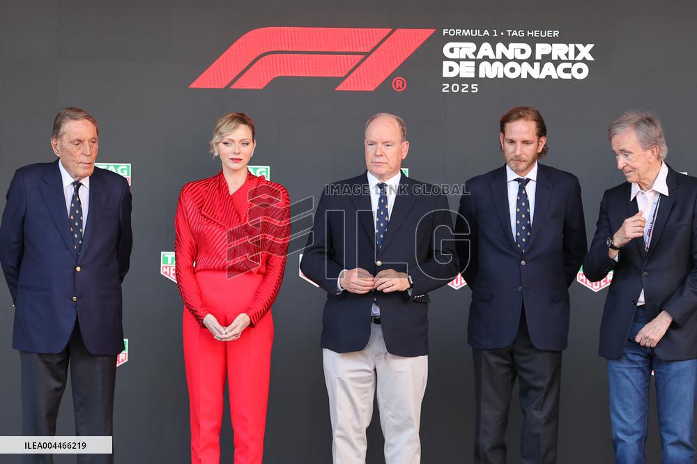 Royals At Monaco Grand Prix Podium - Monte Carlo
