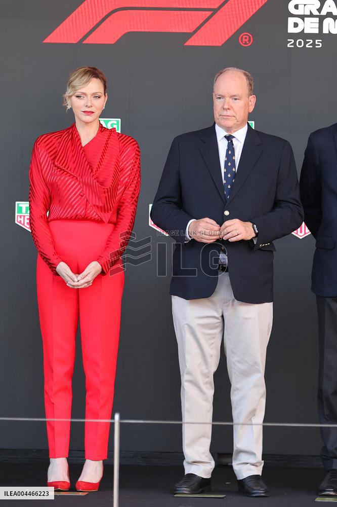 Royals At Monaco Grand Prix Podium - Monte Carlo