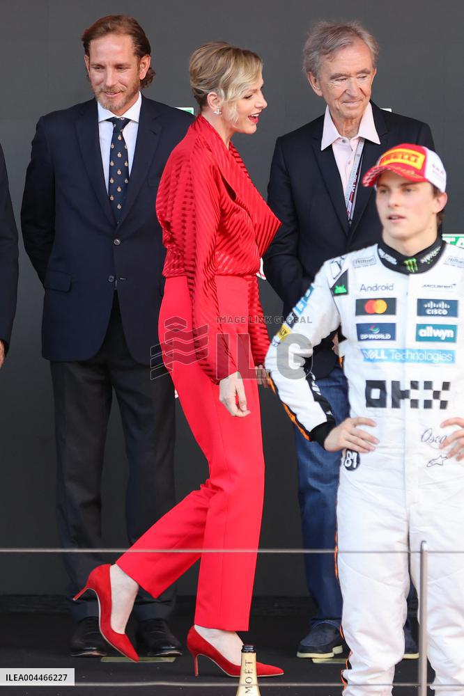 Royals At Monaco Grand Prix Podium - Monte Carlo