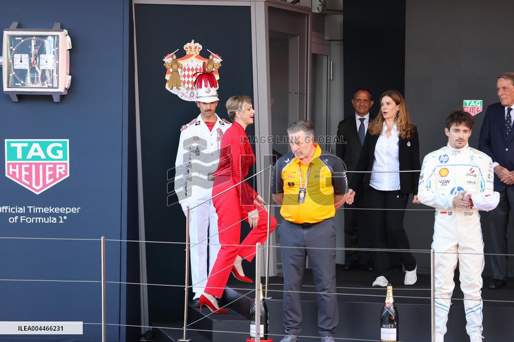 Royals At Monaco Grand Prix Podium - Monte Carlo
