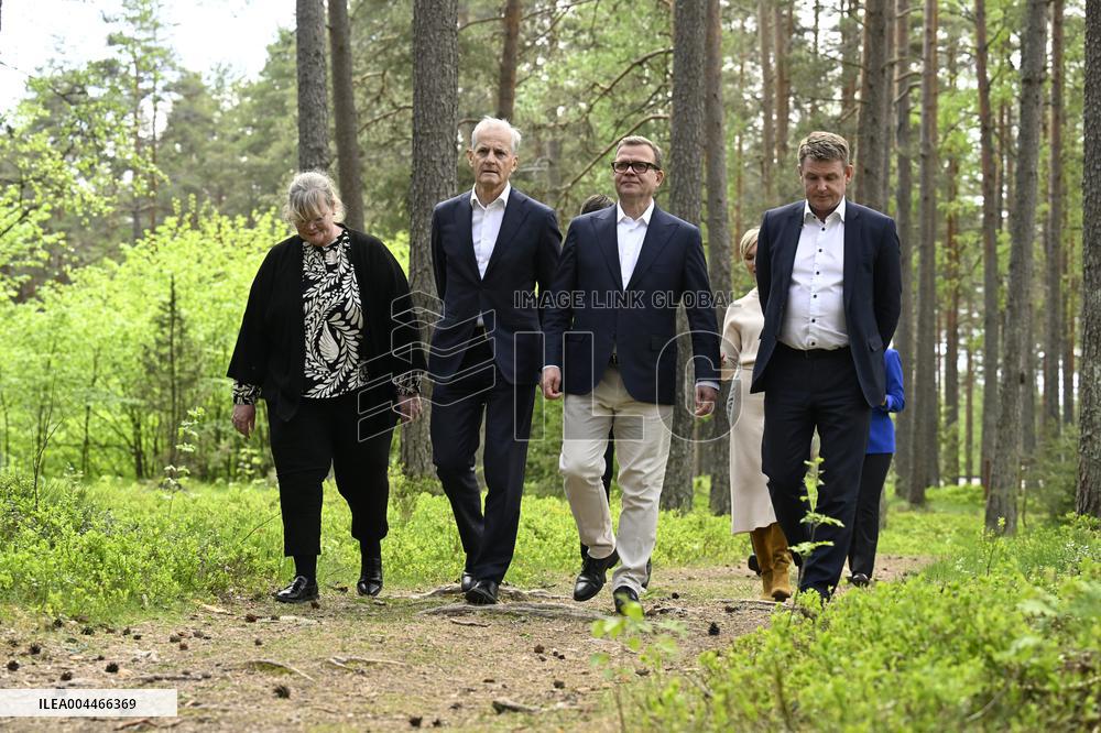 Nordic Prime Ministers Summer Meeting at Paimio Sanatorium