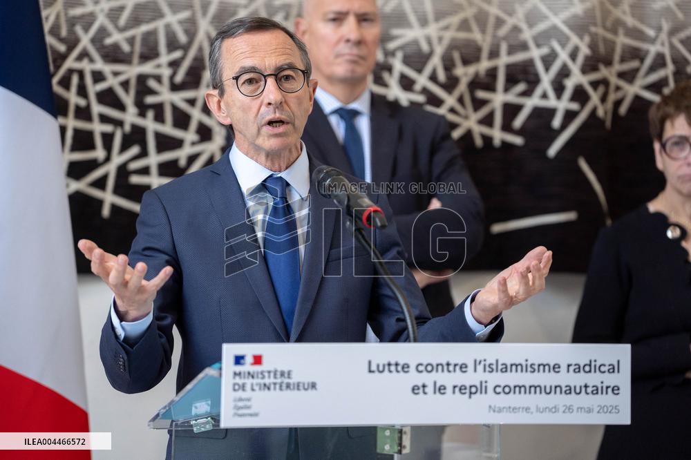 Bruno Retailleau reveals the outlines of his fight against Islamism - Nanterre AJ