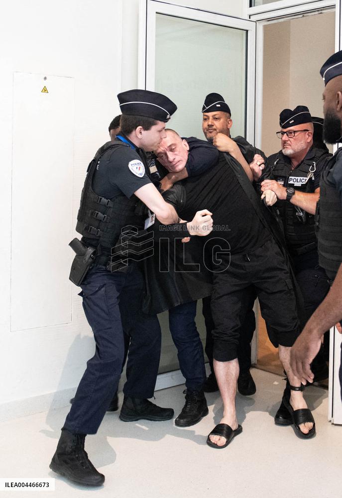 Piotr Pavlenski Arrested During the Trial of Mimi Marchand - Paris