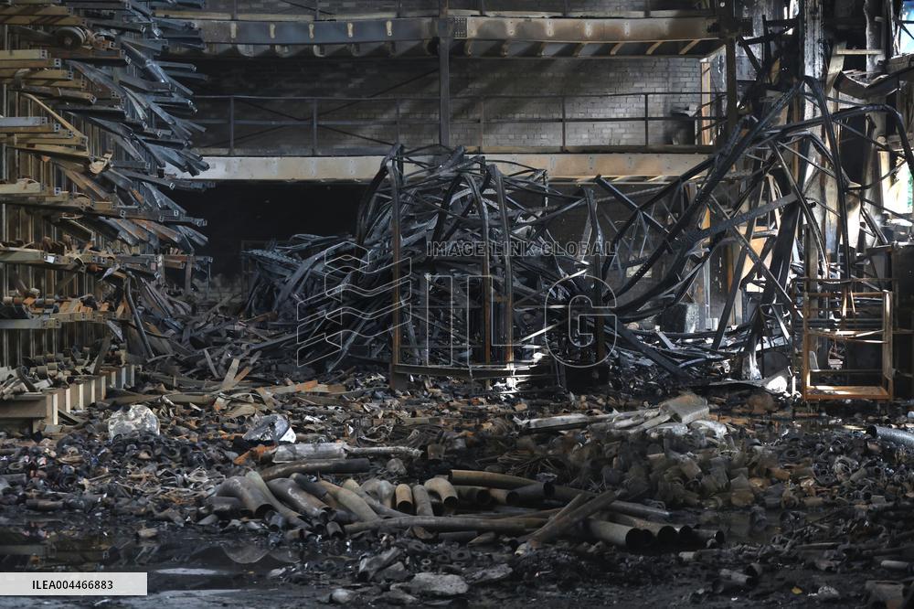 Russian army attacks enterprise in Kharkiv region