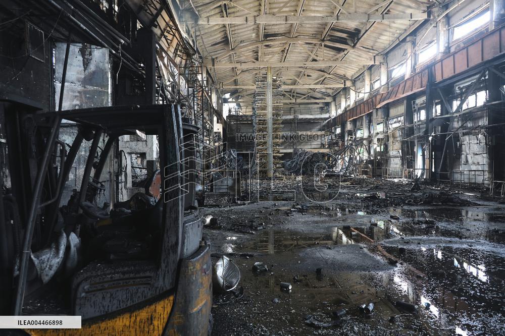 Russian army attacks enterprise in Kharkiv region