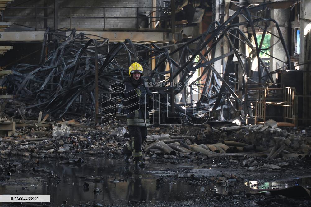 Russian army attacks enterprise in Kharkiv region