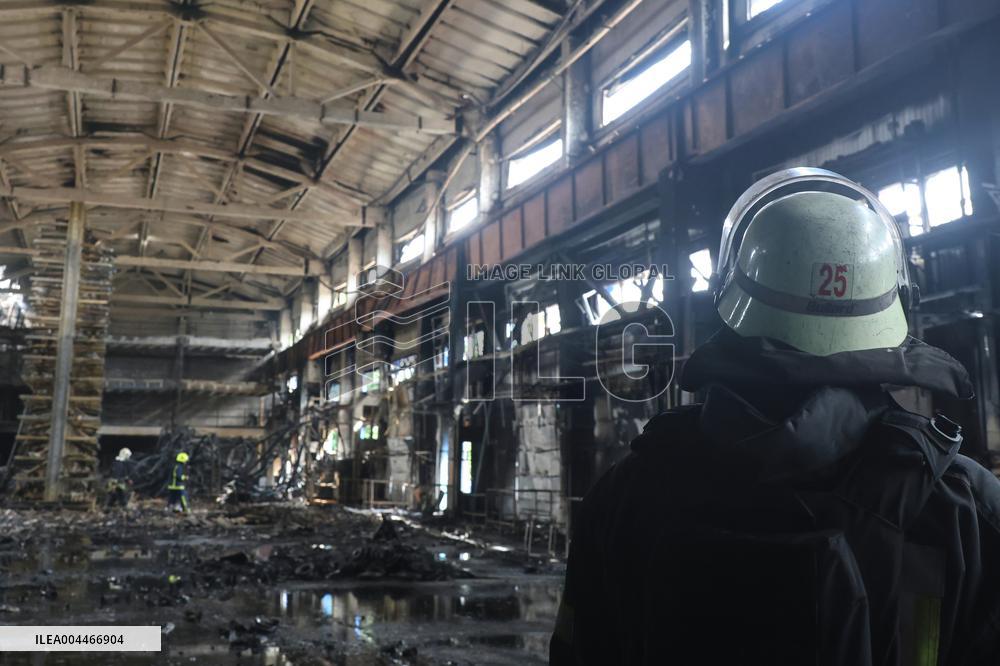 Russian army attacks enterprise in Kharkiv region