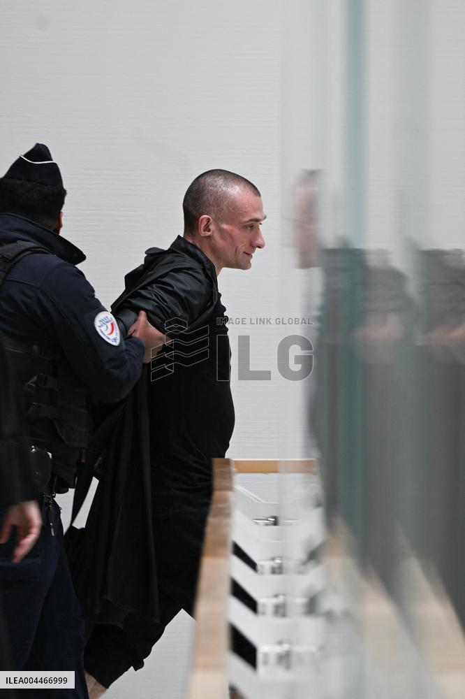 Piotr Pavlenski Arrested During the Trial of Mimi Marchand - Paris