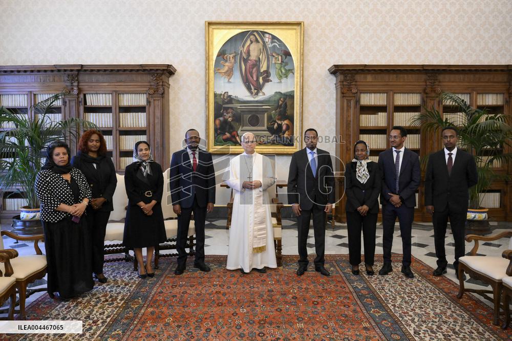 Pope Leo XIV Receives in Private Audience - Vatican